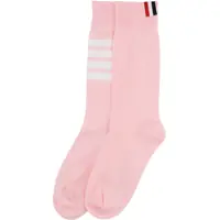 Lenjerie intima Thom Browne Dama - Sosete Thom Browne Calzini In Cotone 4-Bar PINK Femei (BM 19717118) - B-mall.ro