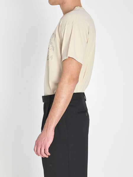Tricouri Maison Margiela T-Shirt In Numeric Cotton BEIGE Barbati (BM 19717139) 3