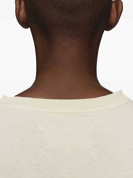 Tricouri Maison Margiela T-Shirt In Numeric Cotton BEIGE Barbati (BM 19717139) 5