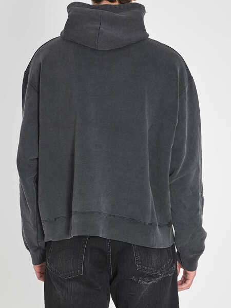 Bluze de trening Balenciaga Washed Crayon Loop Hoodie BLACK Barbati (BM 19717142) 4