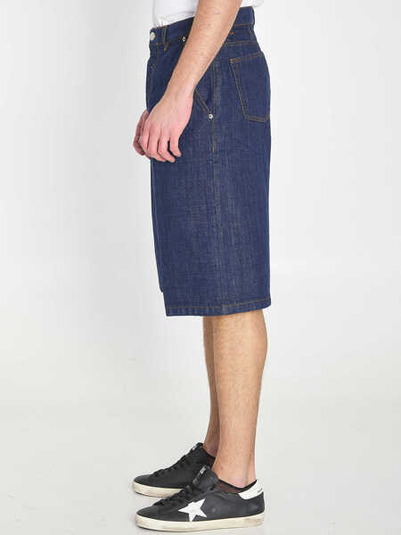Pantaloni scurti AMI Paris Denim Bermuda Shorts BLUE Barbati (BM 19717145) 3