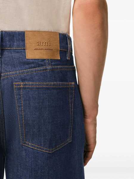 Pantaloni scurti AMI Paris Denim Bermuda Shorts BLUE Barbati (BM 19717145) 5