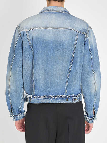 Bomber jacket Maison Margiela Denim Jacket BLUE Barbati (BM 19717151) 4