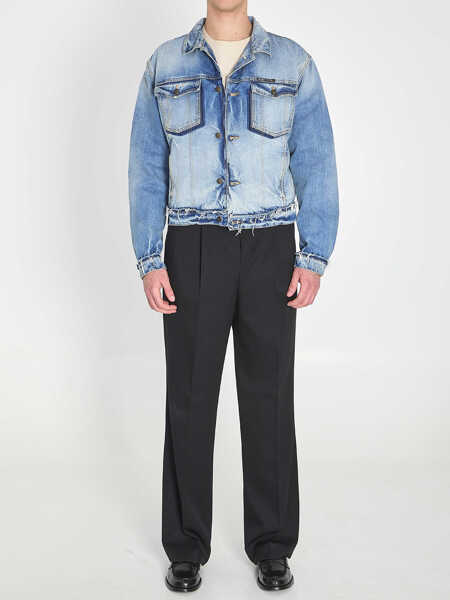 Bomber jacket Maison Margiela Denim Jacket BLUE Barbati (BM 19717151) 5