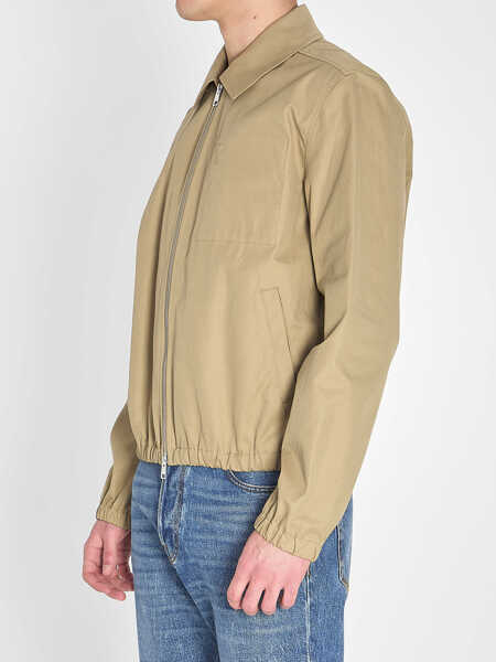 Bomber jacket AMI Paris Ami De Coeur Zip Jacket BEIGE Barbati (BM 19717163) 2