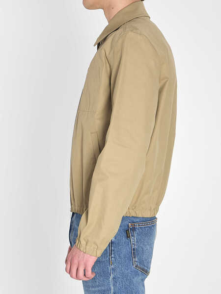 Bomber jacket AMI Paris Ami De Coeur Zip Jacket BEIGE Barbati (BM 19717163) 3