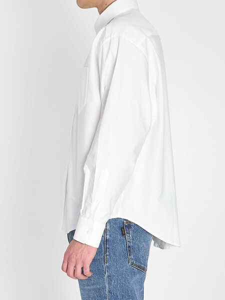 Camasi AMI Paris Ami De Coeur Boxy Shirt WHITE Barbati (BM 19717175) 3