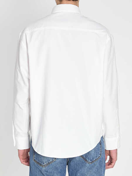 Camasi AMI Paris Ami De Coeur Boxy Shirt WHITE Barbati (BM 19717175) 4