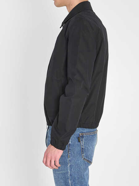Bomber jacket AMI Paris Ami De Coeur Zip Jacket BLACK Barbati (BM 19717178) 3