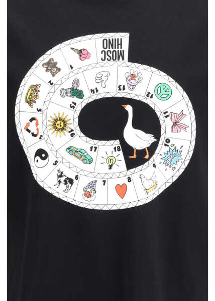 Tricouri Moschino Organic cotton jersey T-shirt FANTASIA NERO Barbati (BM 19717226) 3