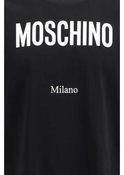 Tricouri Moschino Organic cotton jersey T-shirt FANTASIA NERO Barbati (BM 19717232) 3