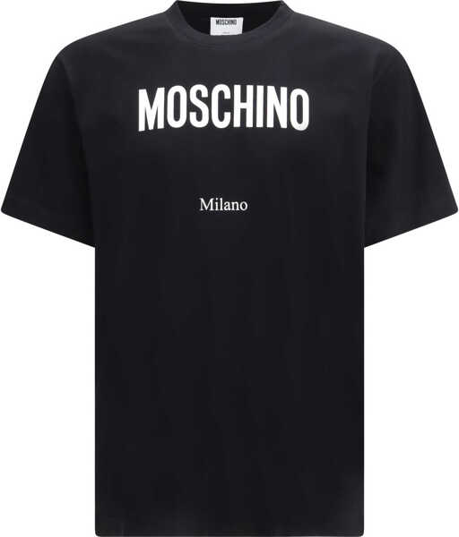 Tricouri Moschino Organic cotton jersey T-shirt FANTASIA NERO Barbati (BM 19717232) 1