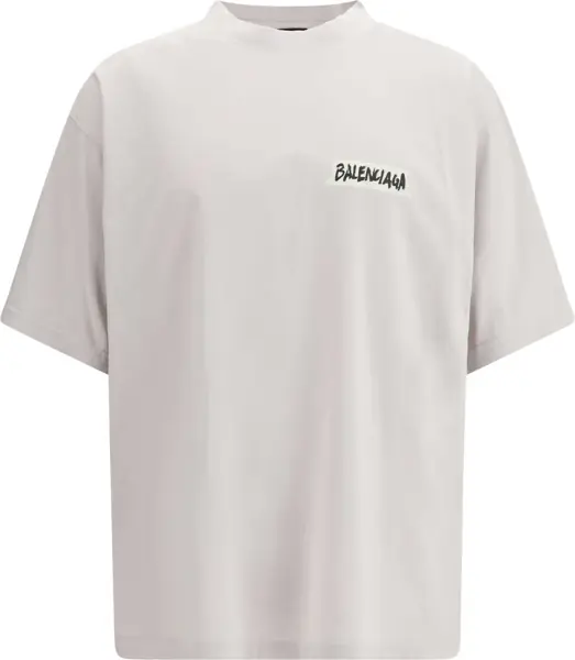 Tricouri Balenciaga Crewneck T-shirt DIRTY WHITE Barbati (BM 19717235) 1