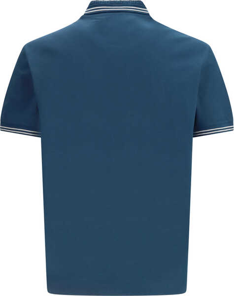 Tricouri Polo Versace Cotton Polo Shirt PETROL BLUE Barbati (BM 19717238) 2