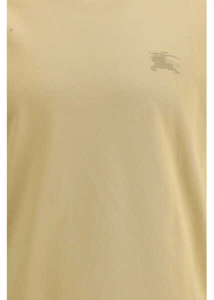 Tricouri Burberry T-shirt with Check trims FLAX Barbati (BM 19717256) 3