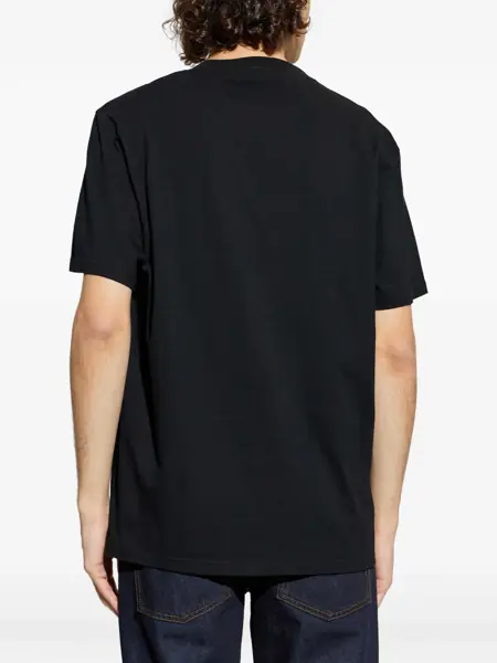 Tricouri Alexander McQueen Iconic skull print cotton T-shirt BLACK/WHITE Barbati (BM 19717262) 4