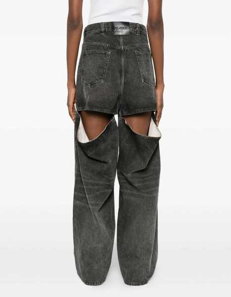 Blugi THE ATTICO Jeans CutOut BLACK/WHITE Femei (BM 19717265) 4