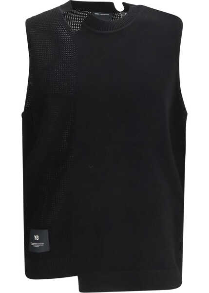 Veste casual Y-3 Knitted Vest BLACK Barbati (BM 19717268) 1