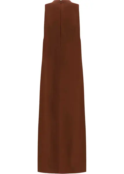 Rochii Brunello Cucinelli V-neck Long Dress MULBERRY Femei (BM 19717277) 2