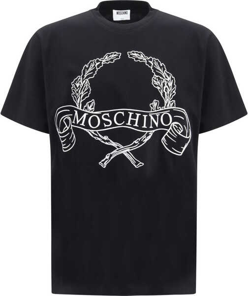 Tricouri Moschino Maxi Laurel Crown Embroidery T-shirt FANTASIA NERO Barbati (BM 19717292) 1