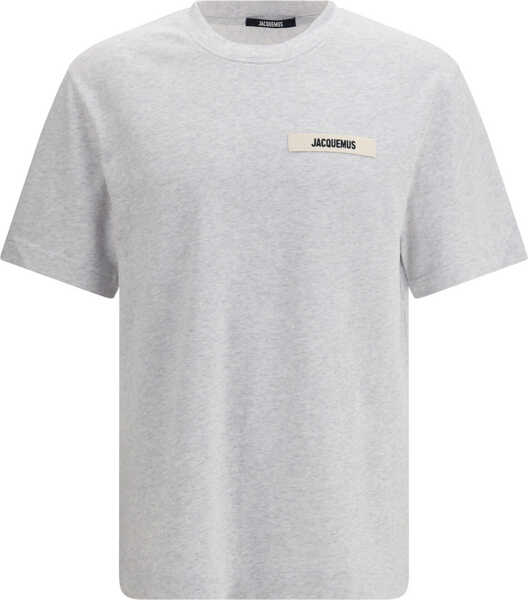 Tricouri JACQUEMUS Logoed T-Shirt GREY Barbati (BM 19717298) 1