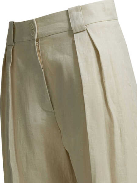 Pantaloni casual INES DE LA FRESSANGE Trousers Beige Femei (BM 19717302) 3
