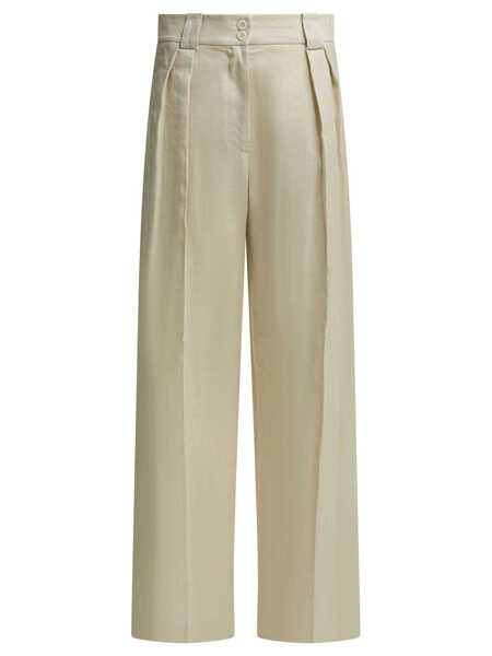 Pantaloni casual INES DE LA FRESSANGE Trousers Beige Femei (BM 19717302) 1