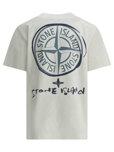 Tricouri Stone Island Junior T-shirts White Baieti (BM 19717314) 2