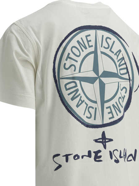 Tricouri Stone Island Junior T-shirts White Baieti (BM 19717314) 4