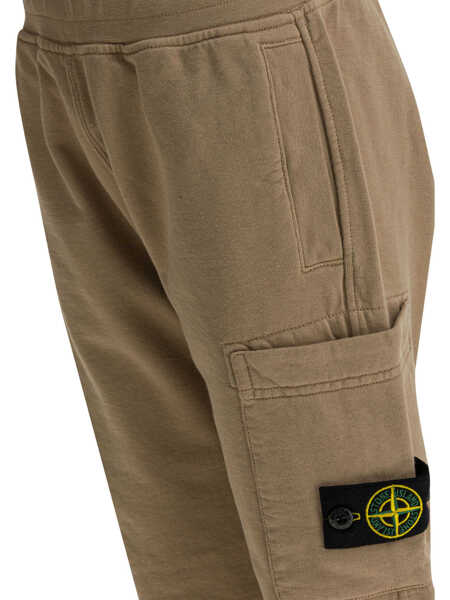 Pantaloni casual Stone Island Junior Trousers Brown Baieti (BM 19717332) 4