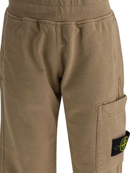 Pantaloni casual Stone Island Junior Trousers Grey Baieti (BM 19717332) 4