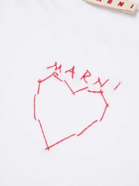 Tricouri Marni T-shirts White Fete (BM 19717650) 4