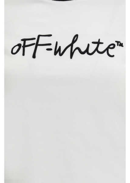 Tricouri Off-White Script T-shirt WHITE-BLACK Femei (BM 19717736) 3