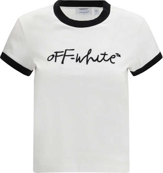 Tricouri Off-White Script T-shirt WHITE-BLACK Femei (BM 19717736) 1