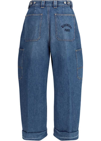 Pantaloni casual Givenchy Cocoon cargo Jeans MEDIUM BLUE Femei (BM 19717745) 2