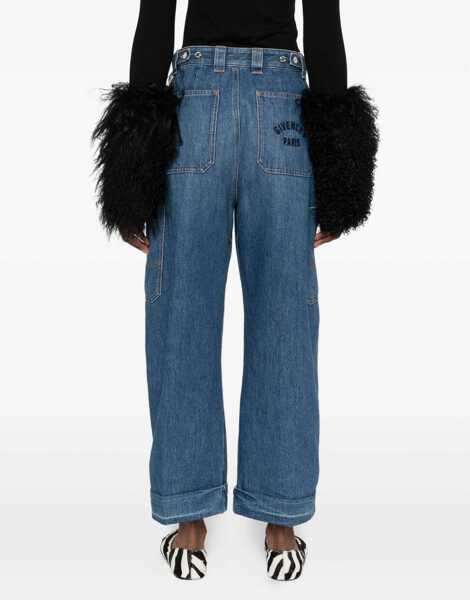 Blugi Givenchy Cocoon cargo Jeans MEDIUM BLUE Femei (BM 19717745) 4