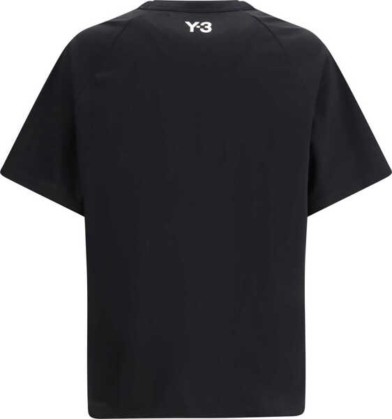 Tricouri Y-3 Short-sleeve T-shirt with raw edges BLACK Barbati (BM 19717751) 2