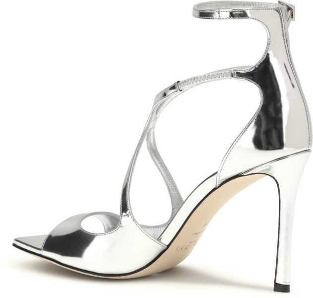 Sandale Jimmy Choo Azia 95 patent leather Sandals SILVER Femei (BM 19717760) 3