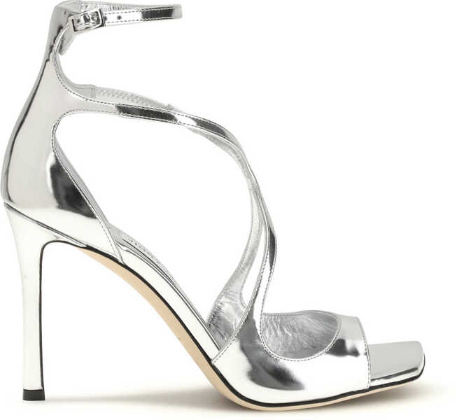 Sandale Jimmy Choo Azia 95 patent leather Sandals SILVER Femei (BM 19717760) 1