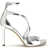 Jimmy Choo Azia 95 patent leather Sandals SILVER