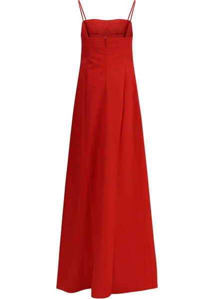 Rochii lungi DI STAVNITSER Taffeta Dress LIPSTICK RED Femei (BM 19717787) 2