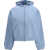 Balenciaga Back zip-up Hoodie LIGHT BLUE/WHITE
