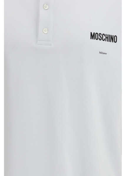 Tricouri Polo Moschino Cotton Polo Shirt FANTASIA BIANCO Barbati (BM 19717829) 3