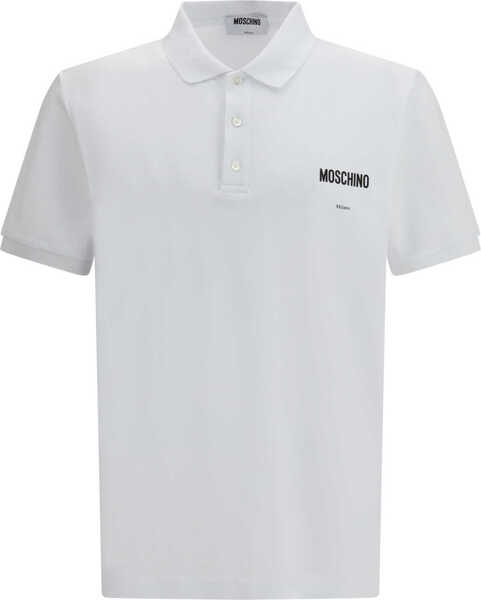 Tricouri Polo Moschino Cotton Polo Shirt FANTASIA BIANCO Barbati (BM 19717829) 1
