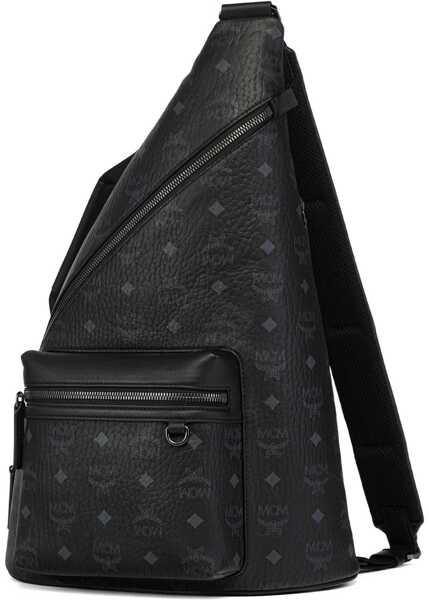 Rucsacuri MCM Aren Sling printed canvas Backpack BLACK Barbati (BM 19717832) 5