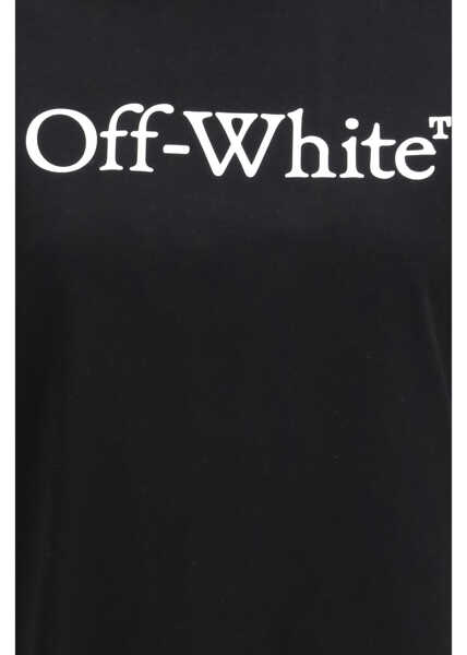 Tricouri Off-White Big Logo Bookish T-shirt BLACK-WHITE Femei (BM 19717835) 3
