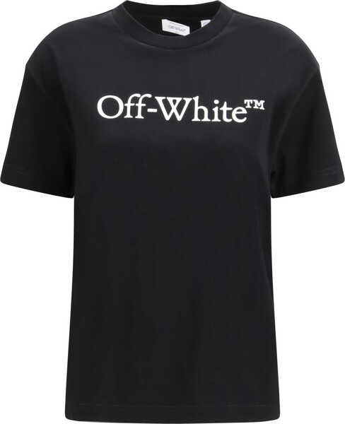 Tricouri Off-White Big Logo Bookish T-shirt BLACK-WHITE Femei (BM 19717835) 1