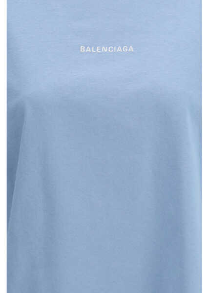 Tricouri Balenciaga Back T-shirt LIGHT BLUE/WHITE Femei (BM 19717841) 3