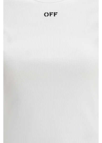 Tricouri Off-White Off Stamp Rib Basic T-shirt WHITE-BLACK Femei (BM 19717844) 3