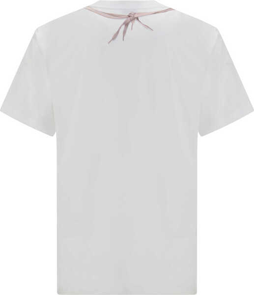 Manusi Moschino Organic cotton jersey T-shirt with boxing gloves trompe-lil print FANTASIA BIANCO Barbati (BM 19717859) 2